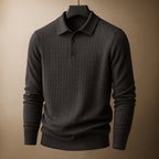 Mark - Textured Polo Sweater | By Julian & Claire Toronto