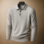 Mark - Textured Polo Sweater | By Julian & Claire Toronto