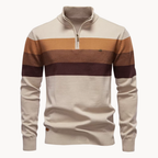 Callen - Stretch Knit Quarter-Zip Sweater | By Julian & Claire Toronto