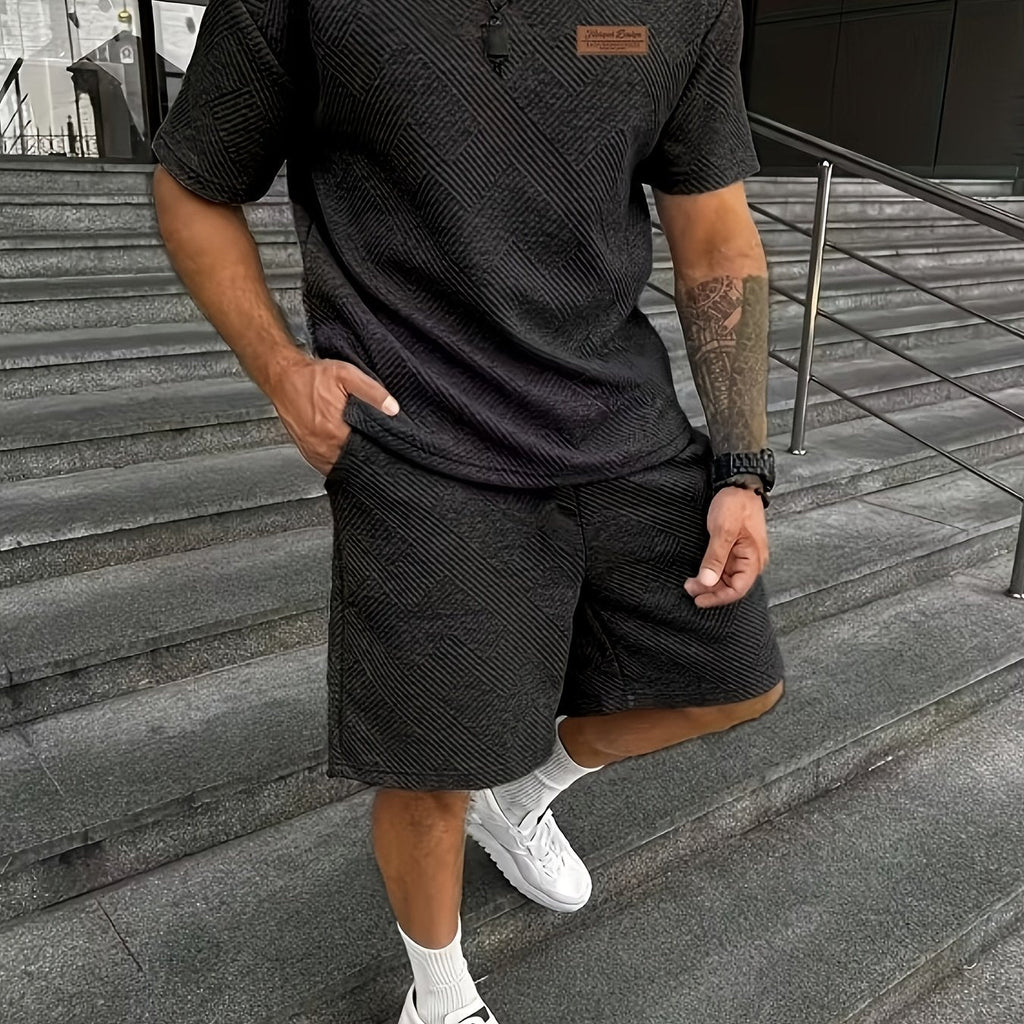Arjun  - Round Neck Short Sleeve Set | Julian & Claire Toronto