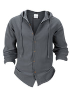 Denzel - Casual Outdoor Hooded Button Shirt | By Julian & Claire Toronto