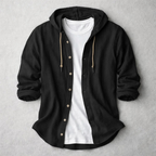 Brennan - Button-Up Hoodie Shirt | By Julian & Claire Toronto