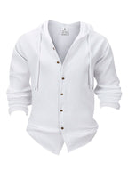 Denzel - Casual Outdoor Hooded Button Shirt | By Julian & Claire Toronto