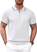 Miller - Modern Knit Zipper Polo | By Julian & Claire Toronto