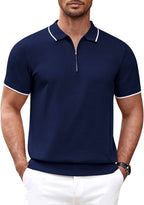 Miller - Modern Knit Zipper Polo | By Julian & Claire Toronto