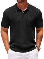 Dave - Casual Textured Knit Polo | By Julian & Claire Toronto