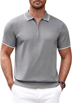 Miller - Modern Knit Zipper Polo | By Julian & Claire Toronto