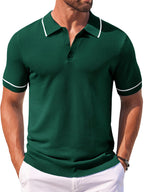 Math - Leisure Knit Golf Polo | By Julian & Claire Toronto