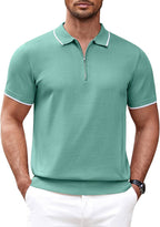 Miller - Modern Knit Zipper Polo | By Julian & Claire Toronto