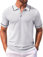Math - Leisure Knit Golf Polo | By Julian & Claire Toronto