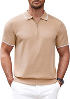 Miller - Modern Knit Zipper Polo | By Julian & Claire Toronto