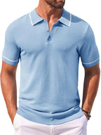 Math - Leisure Knit Golf Polo | By Julian & Claire Toronto