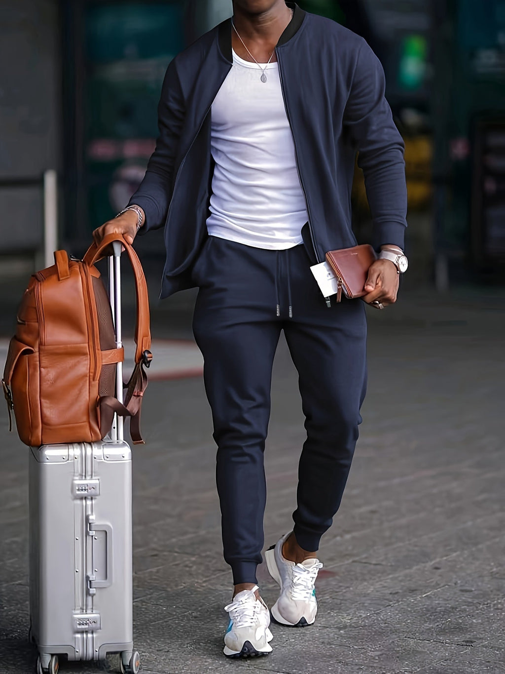 Danick – Casual Zip-Up Travel Tracksuit Set | By Julian & Claire Toronto