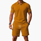 Zack - Casual Polo & Drawstring Shorts Set | By Julian & Claire Toronto