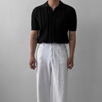 Roger - Classic Knitted Polo Shirt | By Julian & Claire Toronto