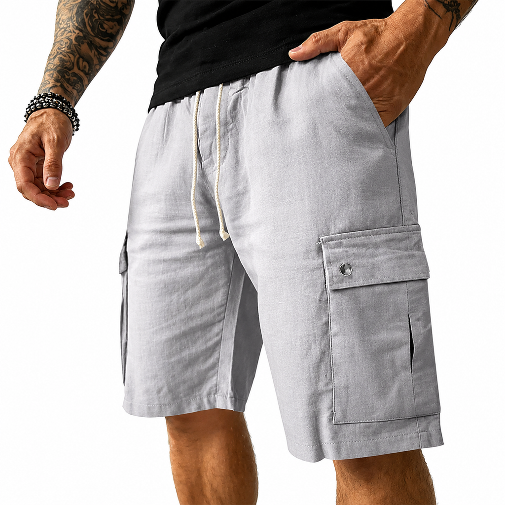Dylan - Modern Utility Pocket Shorts | By Julian & Claire Toronto