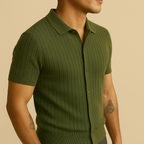 Men’s Hollow Knit Summer Shirt