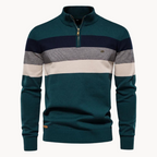 Callen - Stretch Knit Quarter-Zip Sweater | By Julian & Claire Toronto