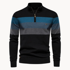 Callen - Stretch Knit Quarter-Zip Sweater | By Julian & Claire Toronto