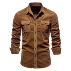 Brian - Classic Military Style Button-Up Shirt | By Julian & Claire Toronto