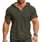 Rhett - Relaxed Fit Henley Hoodie | By Julian & Claire Toronto