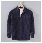 Cody - Classic Cable Half-Zip Sweater | By Julian & Claire Toronto