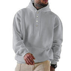 Chad - Everyday Buttoned Knit Hoodie | By Julian & Claire Toronto