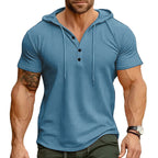Rhett - Relaxed Fit Henley Hoodie | By Julian & Claire Toronto