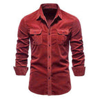 Brian - Classic Military Style Button-Up Shirt | By Julian & Claire Toronto