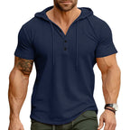 Rhett - Relaxed Fit Henley Hoodie | By Julian & Claire Toronto