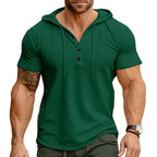 Rhett - Relaxed Fit Henley Hoodie | By Julian & Claire Toronto