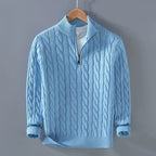 Cody - Classic Cable Half-Zip Sweater | By Julian & Claire Toronto