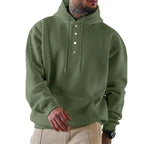 Chad - Everyday Buttoned Knit Hoodie | By Julian & Claire Toronto