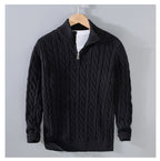 Cody - Classic Cable Half-Zip Sweater | By Julian & Claire Toronto