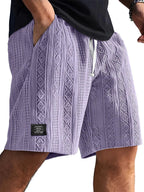 Brock - Diamond Knit Lounge Shorts | By Julian & Claire Toronto