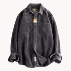 Gavin - Classic Brown Corduroy Long Sleeve Shirt | By Julian & Claire Toronto