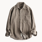 Gavin - Classic Brown Corduroy Long Sleeve Shirt | By Julian & Claire Toronto