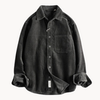 Gavin - Classic Brown Corduroy Long Sleeve Shirt | By Julian & Claire Toronto