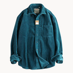 Gavin - Classic Brown Corduroy Long Sleeve Shirt | By Julian & Claire Toronto