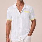 Ollie -  Short Sleeve Camp Collar Shirt | By Julian & Claire Toronto
