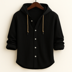 Milton - Relaxed Hooded Button-Up Shirt | By Julian & Claire Toronto