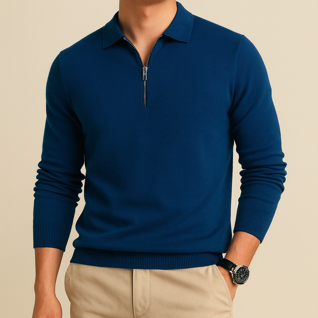 Dominic - Essential Zip Sweater | By Julian & Claire Toronto