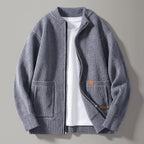 Joseph - Modern Ribbed Zip Cardigan | By Julian & Claire Toronto