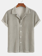 Tatum - Refined Striped Button-Up Shirt | By Julian & Claire Toronto