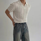 Roger - Classic Knitted Polo Shirt | By Julian & Claire Toronto