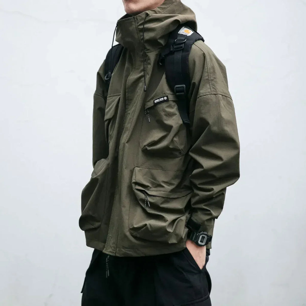 Ward -  Multi-Pocket Hooded Windbreaker Jacket | By Julian & Claire Toronto