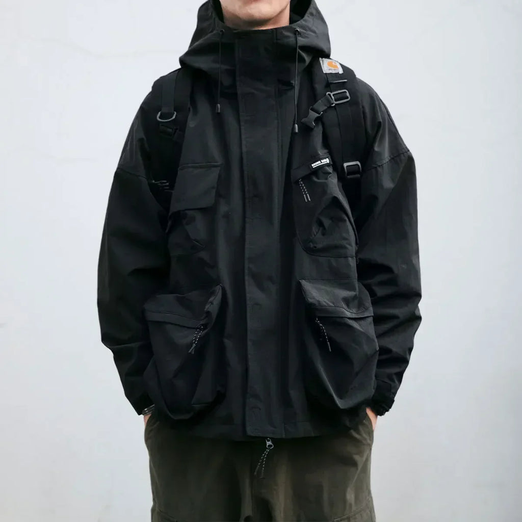 Ward -  Multi-Pocket Hooded Windbreaker Jacket | By Julian & Claire Toronto