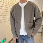 Watson - Classic Ribbed Full-Zip Knit Cardigan | By Julian & Claire Toronto