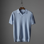 Russel - Lightweight Textured Polo Shirt | By Julian & Claire Toronto