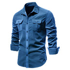 Brian - Classic Military Style Button-Up Shirt | By Julian & Claire Toronto